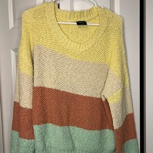 Vici “Sweet Spring Cotton Colorblock Sweater”